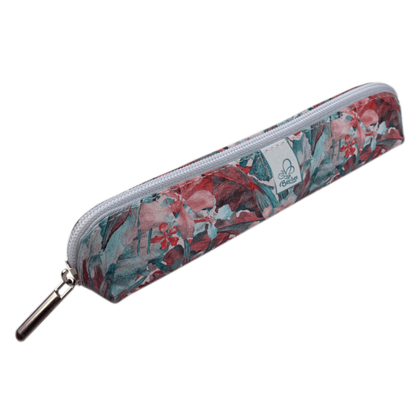 Etui saszetka piórnik mini kwiaty tajskie