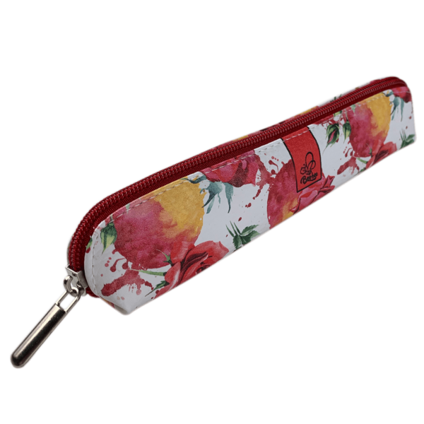 Etui saszetka piórnik mini owocowe róże