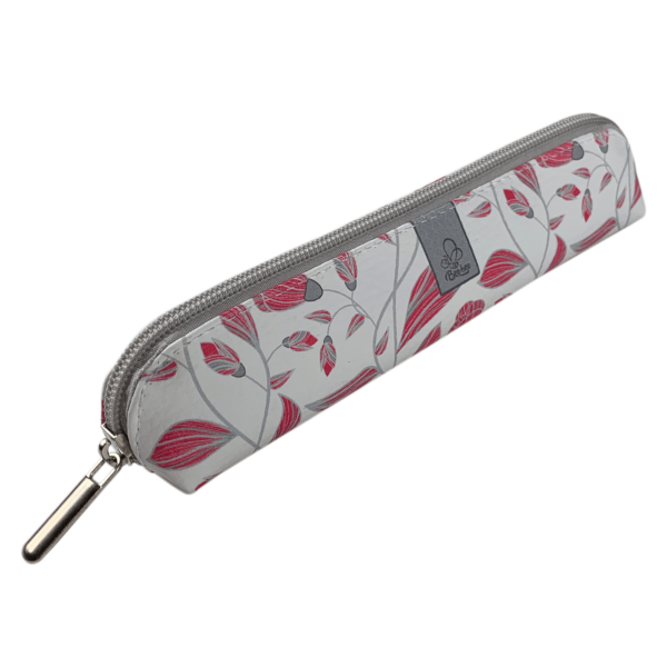 Etui saszetka piórnik mini kwiaty pnące