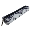 Etui saszetka piórnik mini prostokąt orientalne kwiaty w pasach