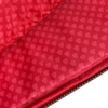 Czerwona torba - etui na laptopa z eleganckim motywem z syntetycznego materiału lepszego od skóry.