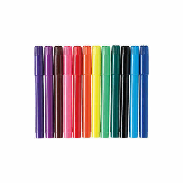 Flamastry okręgłe Jumbo 12 kolorów 5601199190234