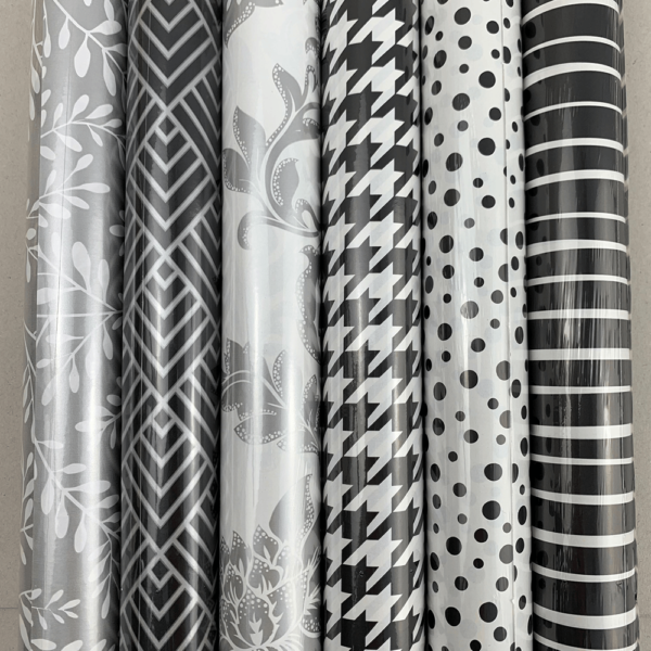 Papier ozdobny Black and White 200cm x 70cm 8710675075075