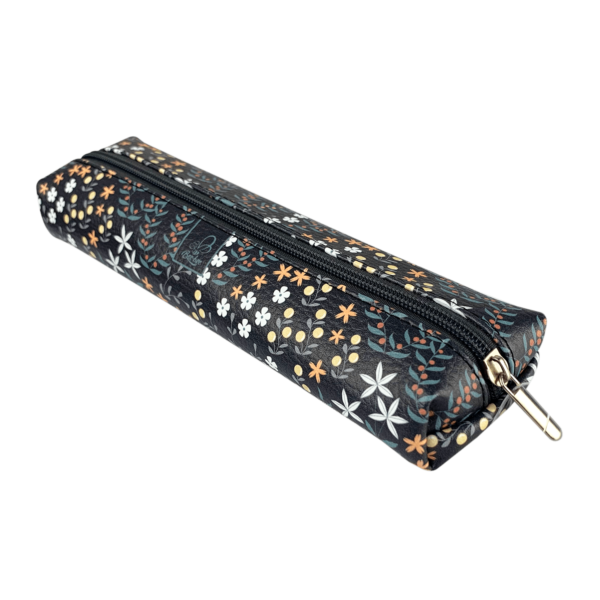 ETUI SASZETKA PIÓRNIK JAMNIK KWIATY OLIWKOWE 5903641206433