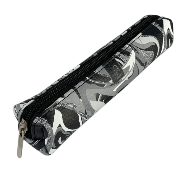 ETUI SASZETKA PIÓRNIK MINI PROSTOKĄT BLACK AND SILVER 5903641205948