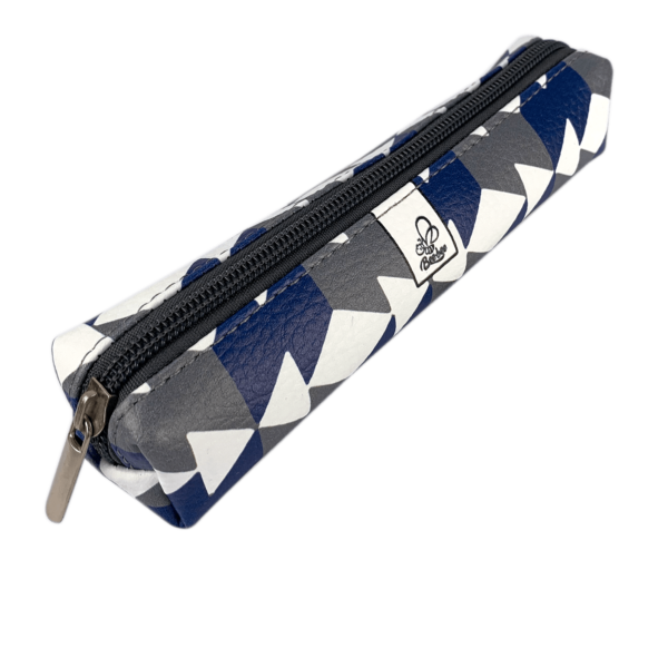 ETUI SASZETKA PIÓRNIK MINI PROSTOKĄT KOSTKI GRANATOWE 5903641207256