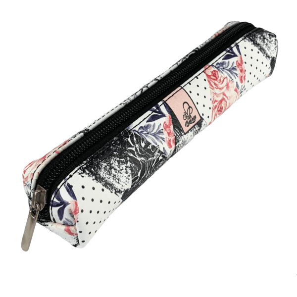 ETUI SASZETKA PIÓRNIK MINI PROSTOKĄT RÓŻE W ROMBACH 5903641205771