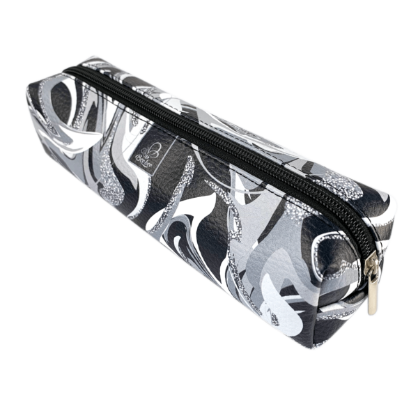 ETUI SASZETKA PIÓRNIK PROSTOKĄT BLACK AND SILVER 5903641206129