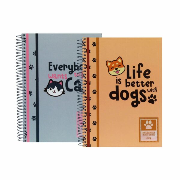 Kołobrulion A4 80 kartek w linie 90g B'LOG PET LOVERS 5604730096750