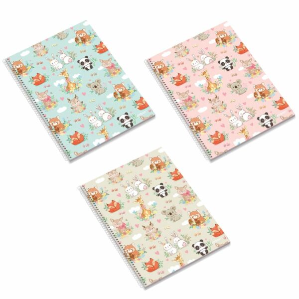Kołobrulion A4 120 kartek w kratkę Pets Friends Woodland 5601199204917-1