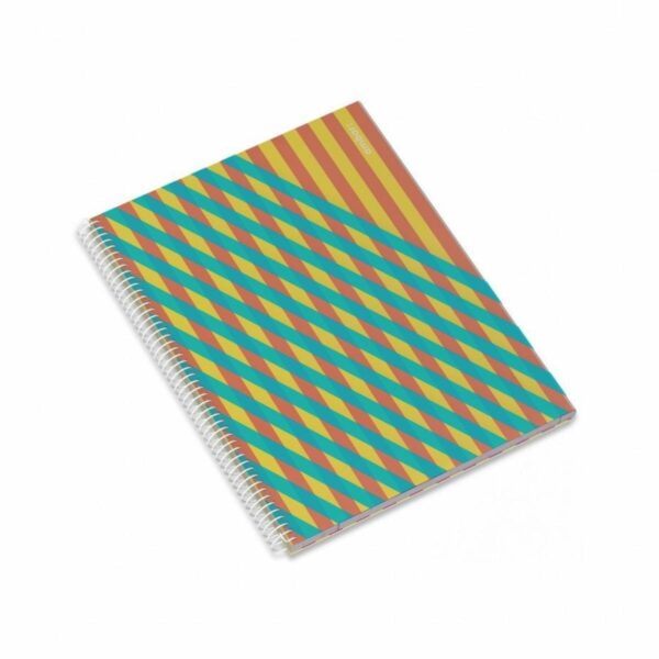 Kołozeszyt A4 polipropylenowy 80 kartek w kratkę 90g Think Stripes 5601199181492-1