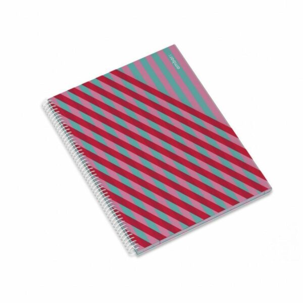Kołozeszyt A4 polipropylenowy 80 kartek w kratkę 90g Think Stripes 5601199181492-2