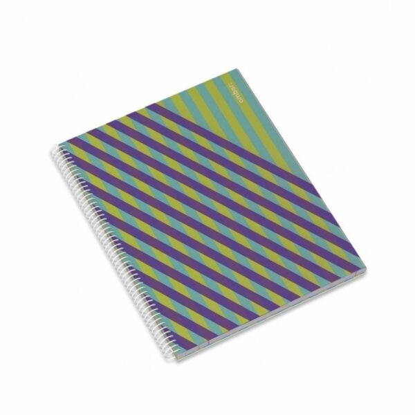 Kołozeszyt A4 polipropylenowy 80 kartek w kratkę 90g Think Stripes 5601199181492-3