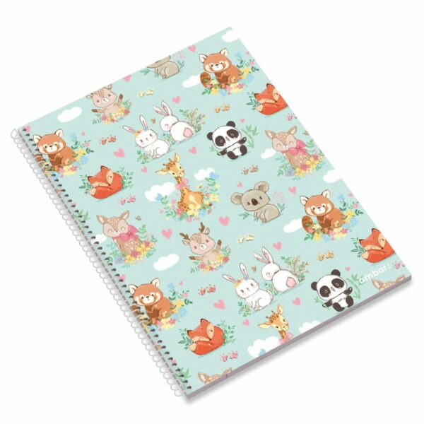 Kołozeszyt A5 80 kartek w kratkę Pets Friends Woodland 5601199204870-1