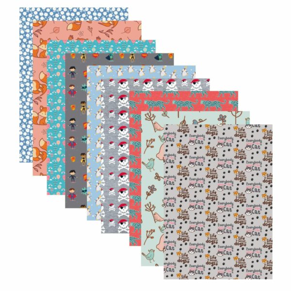Papier ozdobny 2 arkusze 70x100 80g S’cool mix 5604730099171
