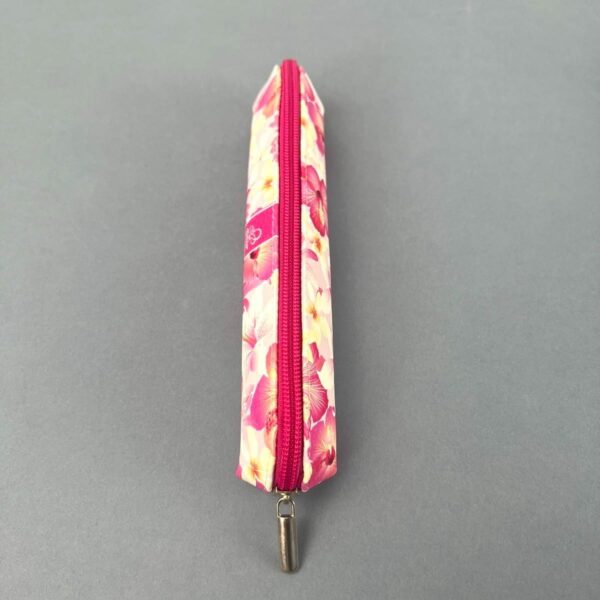 Etui saszetka piórnik mini hibiskus różowy 5903641210959-2