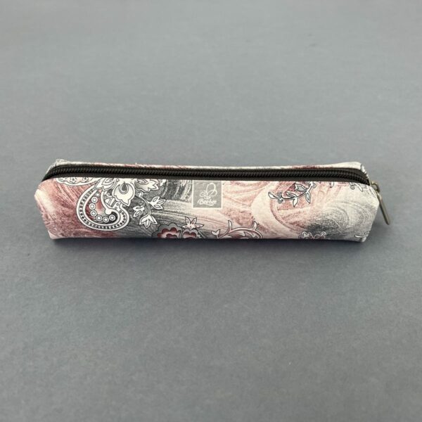 Etui saszetka piórnik mini prostokąt paisley szare 5903641209403-1