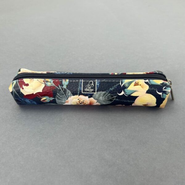 Etui saszetka piórnik mini prostokąt żółte kwiatki 5903641209373-1