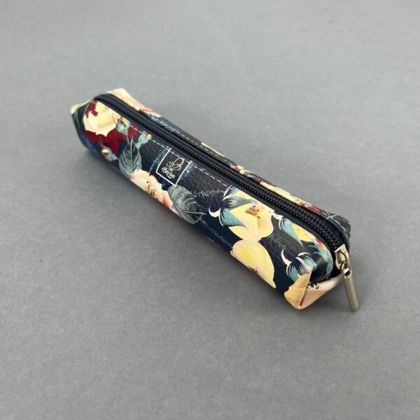 Etui saszetka piórnik mini prostokąt żółte kwiatki 5903641209373