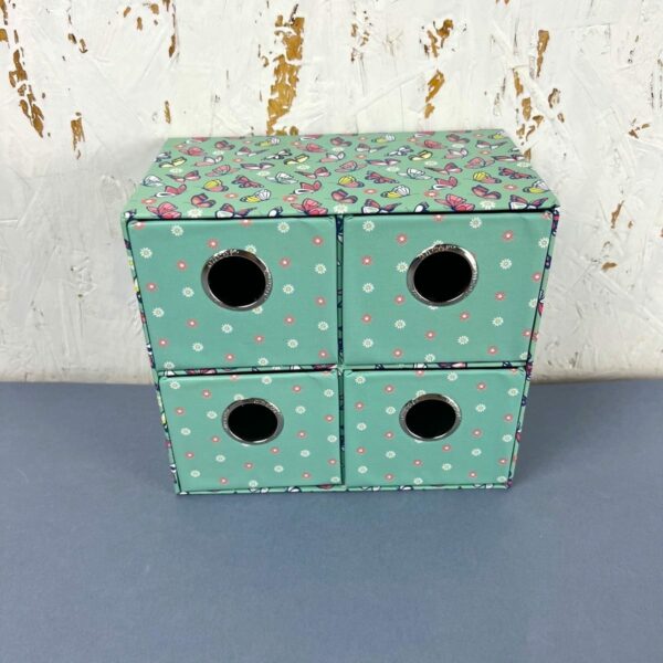 Pudełko na biurko z 4 szufladkami butterflies 5604730105797-4
