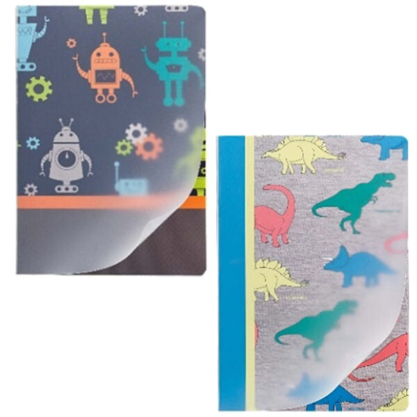 Zeszyt a5 polipropylenowy 48 kartek 90g w kratkę play me roboty dinozaury 5604730087505