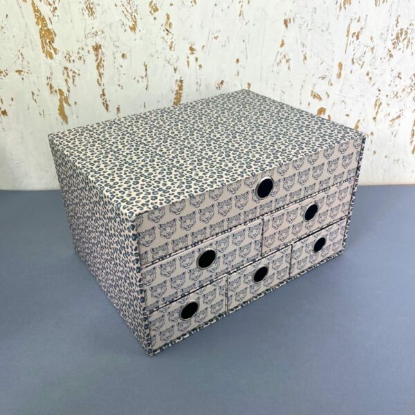 Pudełko na biurko z 6 szufladkami wild cheetah gepardy 5604730104752
