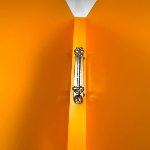 Segregator cienki waski polipropylenowy A4 kolorowy pomaranczowy otwarty 5604730055870