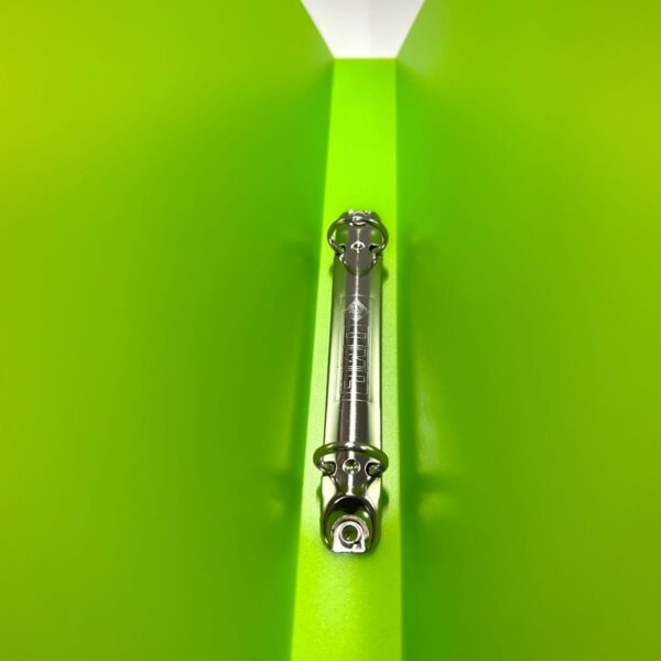Segregator cienki waski polipropylenowy A4 kolorowy zielony otwarty 5604730055870