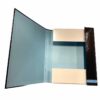 Teczka box A4 z gumką Classic Colors granatowa otwarta 5604730042313