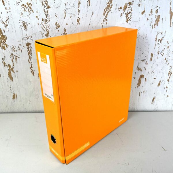 Segregator A4 z dźwignią z pudełkiem classic stripes pomarańczowy