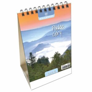 Kalendarz 2024 biurkowy pionowy mały Polskie Góry