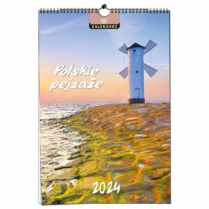 Kalendarz 2024 ścienny B3 33 x 48 cm 13 planszowy POLSKIE PEJZAŻE