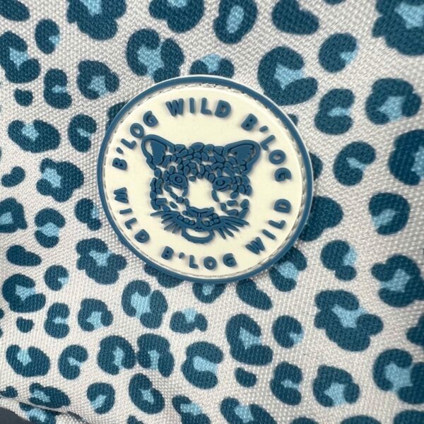 Plecak mini młodzieżowy wild cheetah gepardy niebieski