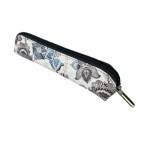 Etui saszetka piórnik mini PAISLEY KWIATY KAWOWE