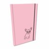 Elegancki Notes Notatnik Szkicownik A5 192 strony gładki Soft Touch lakier UV BULDOG RÓŻ PASTEL