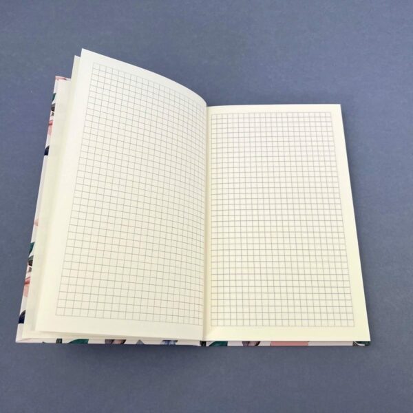 Elegancki Notes Notatnik A5 192 strony w kratkę Soft Touch KWIATKI FASHION - obrazek 8