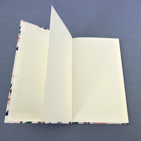 Elegancki Notes Notatnik A5 192 strony w kratkę Soft Touch STOKROTKI NA GRANACIE - obrazek 7