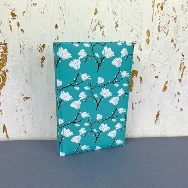 Elegancki Notes Notatnik A5 192 strony w kratkę Soft Touch MAGNOLIE BLUE - obrazek 8