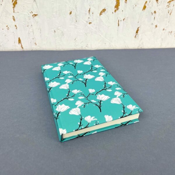Elegancki Notes Notatnik A5 192 strony w kratkę Soft Touch MAGNOLIE BLUE - obrazek 3