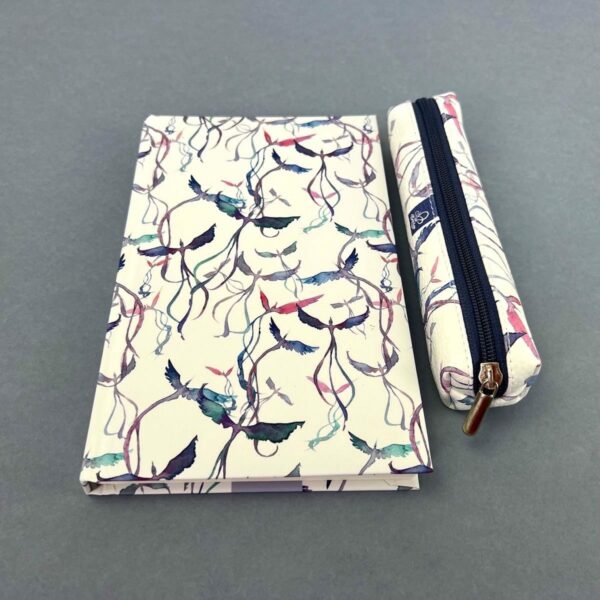 Elegancki Notes Notatnik A5 192 strony w kratkę Soft Touch MALOWANE PTAKI - obrazek 6