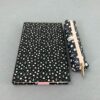 Elegancki Notes Notatnik A5 192 strony w kratkę Soft Touch STOKROTKI NA GRANACIE - obrazek 6
