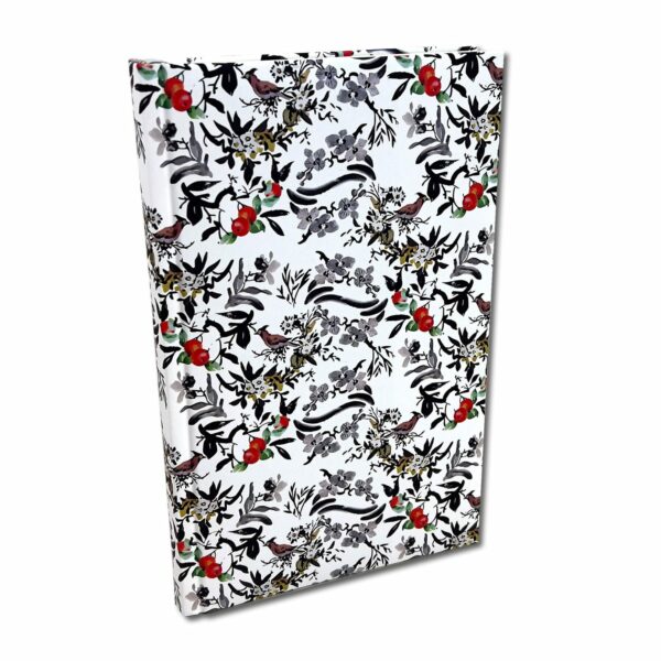 Elegancki Notes Notatnik A5 192 strony w kratkę Soft Touch PTAKI W JARZĘBINIE