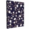 Kalendarz terminarz 2025 książkowy dzienny A5 sobota niedziela osobno soft touch MAGNOLIE DARK BLUE