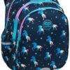 Zestaw dla dziewczynki do klasy 1-3 plecak i piórnik Coolpack Blue Unicorn - obrazek 2
