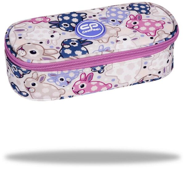 Zestaw dla dziewczynki do klasy 1-3 plecak i piórnik Coolpack White Bunny królik - obrazek 8