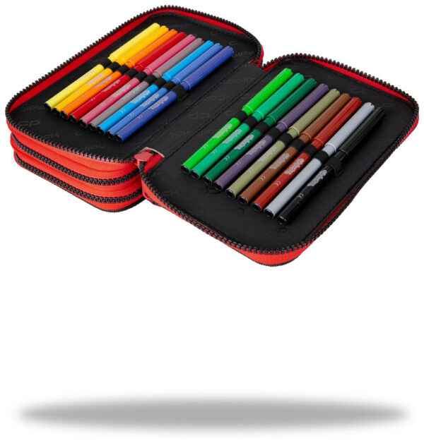 Zestaw dla chłopca do klasy 4-8 plecak i piórnik Coolpack Gradient czarno czerwony - obrazek 10