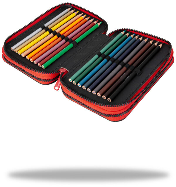 Zestaw dla chłopca do klasy 4-8 plecak i piórnik Coolpack Gradient czarno czerwony - obrazek 8