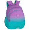 Zestaw dla dziewczynki do klasy 1-3 plecak i piórnik Coolpack Gradient turkus fiolet - obrazek 2
