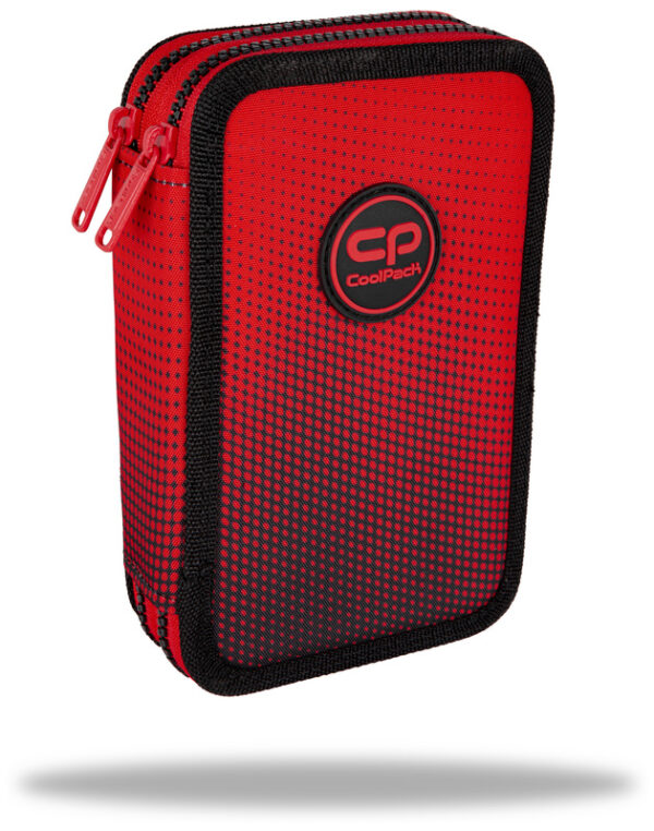 Zestaw dla chłopca do klasy 4-8 plecak i piórnik Coolpack Gradient czarno czerwony - obrazek 7