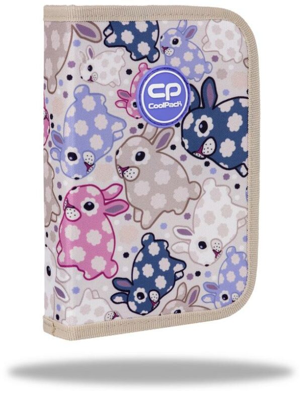 Zestaw dla dziewczynki do klasy 1-3 plecak i piórnik Coolpack White Bunny królik - obrazek 8